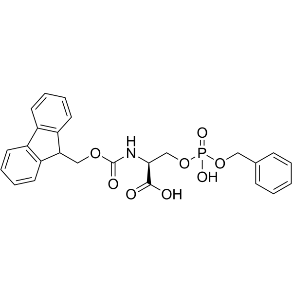 Fmoc-O-(benzylphospho)-L-serine Structure