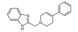 2-[(4-phenyl-3,6-dihydro-2H-pyridin-1-yl)methyl]-1H-benzimidazole Structure