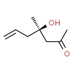 6-Hepten-2-one, 4-hydroxy-4-methyl-, (R)- (9CI) Structure