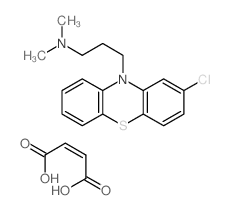 but-2-enedioic acid; 3-(2-chlorophenothiazin-10-yl)-N,N-dimethyl-propan-1-amine structure