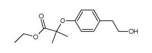 ethyl 2-[4-(2-hydroxyethyl)phenoxy]-2-methylpropanoate Structure