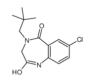 7-chloro-4-(2,2-dimethylpropyl)-1,3-dihydro-1,4-benzodiazepine-2,5-dione结构式