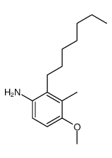 2-heptyl-4-methoxy-3-methylaniline Structure
