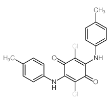 2,5-Cyclohexadiene-1,4-dione,2,5-dichloro-3,6-bis[(4-methylphenyl)amino]- Structure