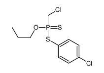 Chloromethyldithiophosphonic acid=S-(4-chlorophenyl)=O-propyl ester Structure