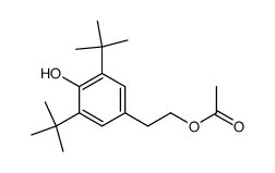 2-(3,5-di-tert-butyl-4-hydroxyphenyl)ethyl acetate结构式