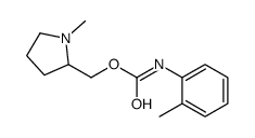 (1-methylpyrrolidin-2-yl)methyl N-(2-methylphenyl)carbamate Structure