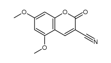 3-cyano-5,7-dimethoxycoumarin Structure