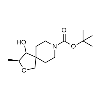 tert-Butyl (3S)-4-hydroxy-3-methyl-2-oxa-8-azaspiro[4.5]decane-8-carboxylate Structure