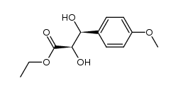 Ethyl threo-3-(p-methoxyphenyl)-2(R),3(S)-dihydroxypropionate Structure