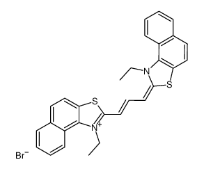 1,3-bis-(1-ethyl-naphtho[1,2-d]thiazol-2-yl)-trimethinium, bromide结构式