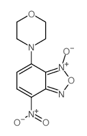 Benzofurazan, 4-(4-morpholinyl)-7-nitro-, 3-oxide Structure