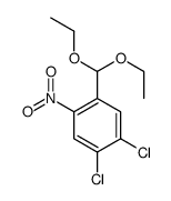 1,2-dichloro-4-(diethoxymethyl)-5-nitrobenzene结构式