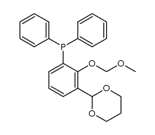 (3-(1,3-dioxan-2-yl)-2-(methoxymethoxy)phenyl)diphenylphosphine结构式