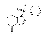 1-benzenesulfonyl-1,5,6,7-tetrahydro-indol-4-one Structure