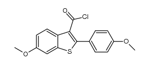 methyl 6-(6-methoxy-2-(4-methoxyphenyl)benzo[b]thiophene-3-carboxamido)hexanoate Structure