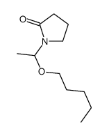 1-(1-pentoxyethyl)pyrrolidin-2-one Structure
