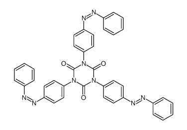 1,3,5-Tris[4-(phenylazo)phenyl]-1,3,5-triazine-2,4,6(1H,3H,5H)-trione structure