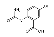 2-ureido-5-chlorobenzoic acid Structure
