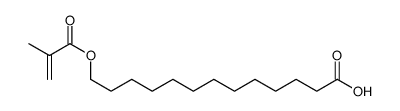 13-(2-methylprop-2-enoyloxy)tridecanoic acid Structure