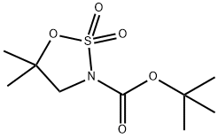 3-Boc-5,5-二甲基-1,2,3-氧杂噻唑烷2,2-二氧化物结构式