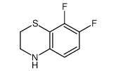 7,8-DIFLUORO-3,4-DIHYDRO-2H-BENZO[B][1,4]THIAZINE structure