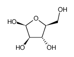 beta-L-Arabinofuranose (9CI) structure