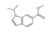 Methyl 1-isopropyl-1H-indole-6-carboxylate Structure