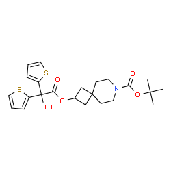 叔丁基 2-(2-羟基-2,2-二(噻吩-2-基)乙酰氧基)-7-氮杂螺 [3.5] 壬烷-7-羧酸酯结构式