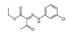 ethyl 2-[(3-chlorophenyl)hydrazinylidene]-3-oxobutanoate结构式