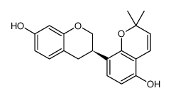 (3R)-3,4-二氢-2',2'-二甲基-[3,8'-联-2H-1-苯并吡喃]-5',7-二醇结构式