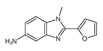 2-furan-2-yl-1-methyl-1H-benzoimidazol-5-ylamine结构式