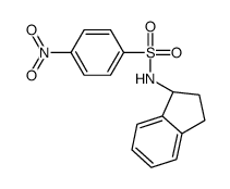 N-[(1R)-2,3-dihydro-1H-inden-1-yl]-4-nitrobenzenesulfonamide Structure