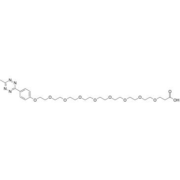 Methyltetrazine-PEG8-acid结构式