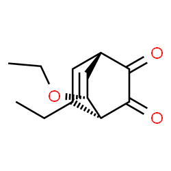 Bicyclo[2.2.2]oct-5-ene-2,3-dione, 8-ethoxy-5-ethyl-, (1R,4R,8R)-rel- (9CI)结构式