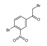 2-Bromo-1-(4-bromo-3-nitrophenyl)ethanone Structure