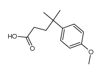 4-methyl-4-(p-methoxyphenyl)pentanoic acid Structure