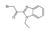 2-bromo-1-(1-ethylbenzimidazol-2-yl)ethanone结构式