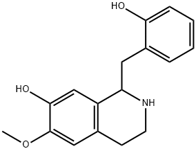 1,2,3,4-Tetrahydro-6-methoxy-1-salicyl-7-isoquinolinol结构式