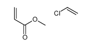 chloroethene,methyl prop-2-enoate Structure