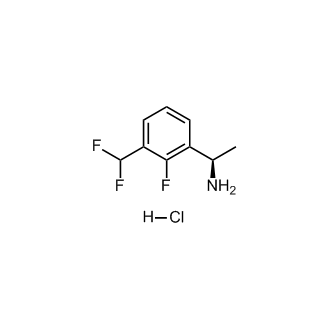 (R)-1-(3-(Difluoromethyl)-2-fluorophenyl)ethan-1-amine hydrochloride Structure