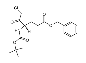 Boc-Glu(OBzl)-CH2Cl Structure