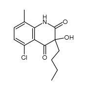 3-butyl-5-chloro-3-hydroxy-8-methylquinoline-2,4(1H,3H)-dione结构式