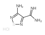 1,2,5-Thiadiazole-3-carboximidamide,4-amino-, hydrochloride (1:1)结构式