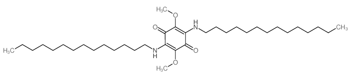 2,5-Cyclohexadiene-1,4-dione,2,5-dimethoxy-3,6-bis(tetradecylamino)- structure