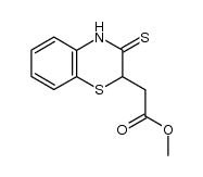 (3-thioxo-3,4-dihydro-2H-benzo[1,4]thiazin-2-yl)-acetic acid methyl ester结构式