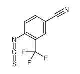4-Cyano-2-(trifluoromethyl)phenylisothiocyanate结构式