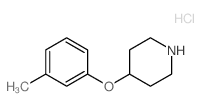 3-[(3-METHYLPHENOXY)METHYL]PIPERIDINEHYDROCHLORIDE结构式