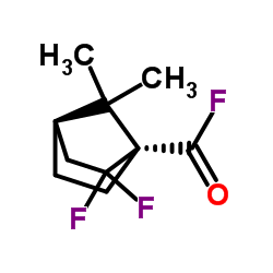 Bicyclo[2.2.1]heptane-1-carbonyl fluoride, 2,2-difluoro-7,7-dimethyl-, (1R,4R)- (9CI)结构式