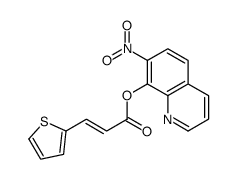 (7-nitroquinolin-8-yl) (E)-3-thiophen-2-ylprop-2-enoate结构式